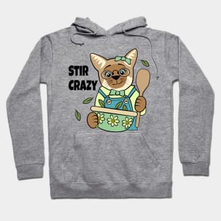 Stir Crazy Cooking Siamese Cat Hoodie